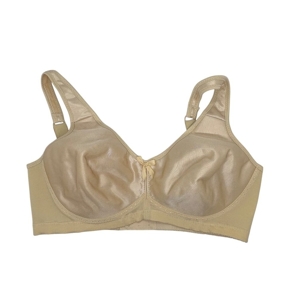 Confidante by Camp N480 Beige Wire-Free Full Coverage Bra 34C Vintage Union Made